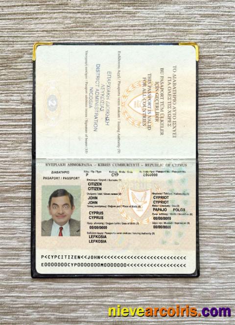Cyprus passport version 2 photolook